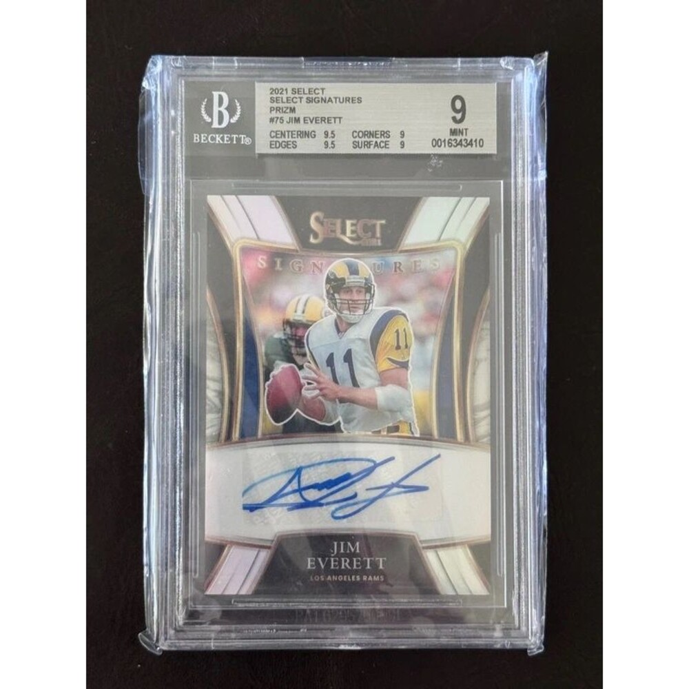 2021 Select Signatures Prizm #75 Jim Everett Beckett 9